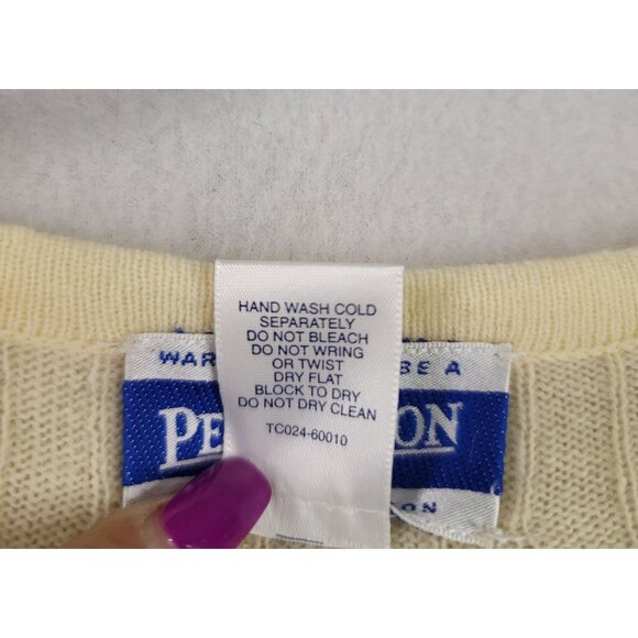 Pendleton Womens Pearl Button Large Embellished Lambswool Angora Cardigan New - Picture 4 of 10